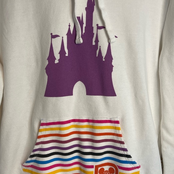 Disney Women's Hoodie and Sweatpants Walt Disney World Retro Stripe Two Piece - Picture 4 of 11